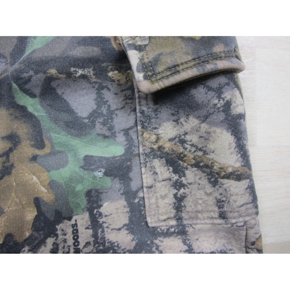 Vintage Jerzees Outdoors Camo Sweatpants (L) BigWoods Cargo Pockets Y2K - Picture 7 of 16